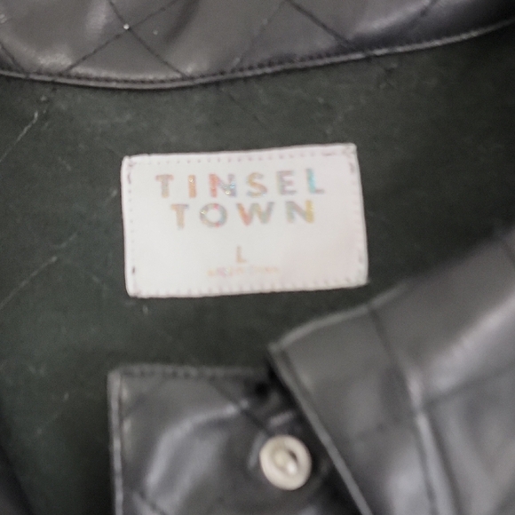 Tinseltown Men's Black Quilted Jacket - Picture 3 of 6